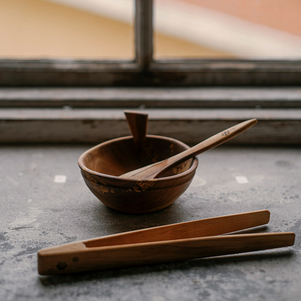 Handmade Wooden Cup & Spoon Set – Rustic & Eco-Friendly