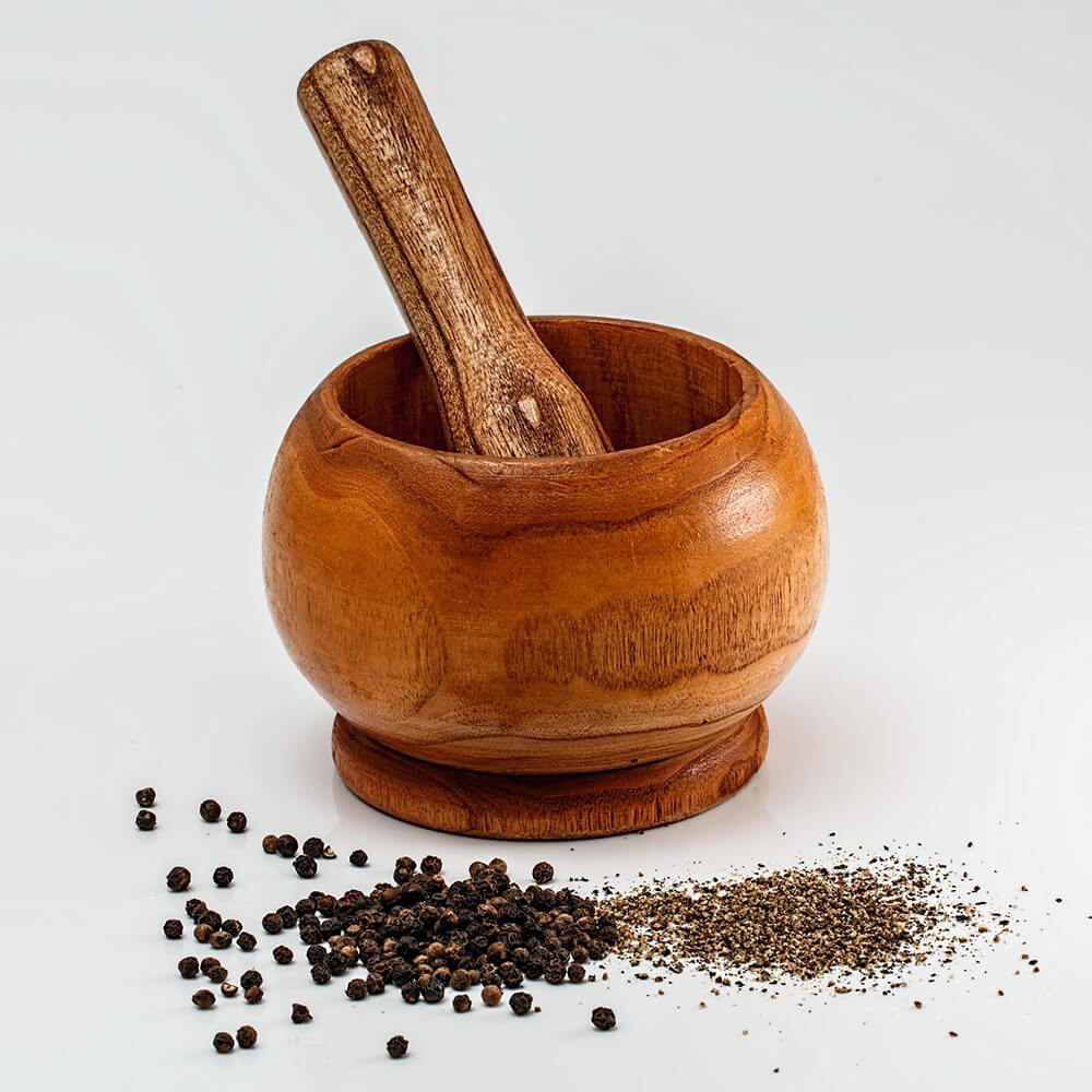 Handmade Wooden Spice Grinding Set – Traditional & Durable